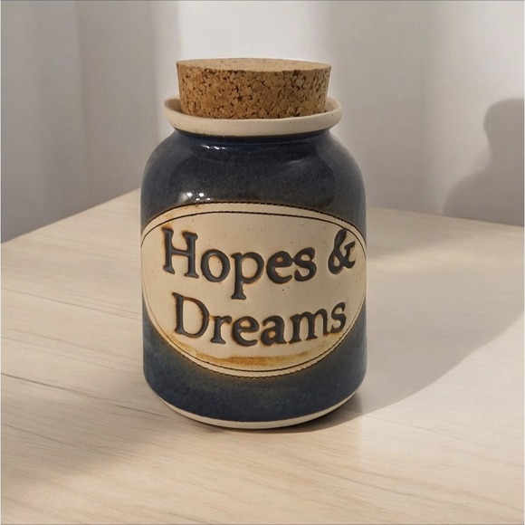 Brophy Clay Things Inc Other - Vintage 1991 Dr Brophy's "Hopes & Dreams" Word Jar Signed 1998